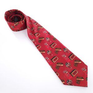 Coca Cola Men Necktie Soda Pop Glass Color Red Size 57.5x4